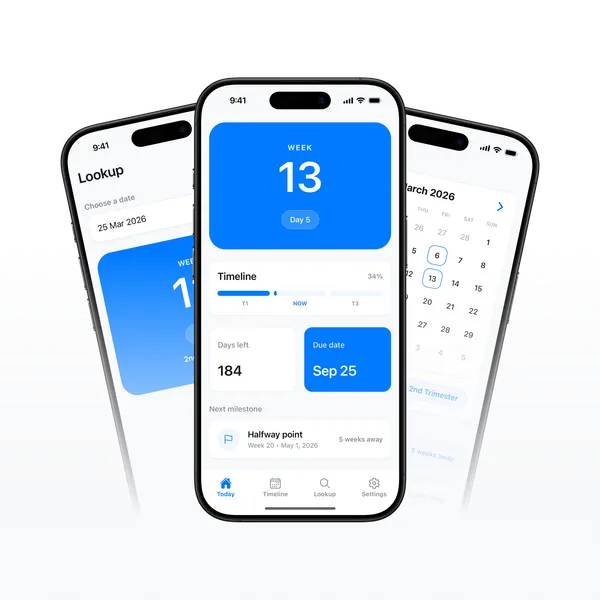 Nine Months app on iPhone